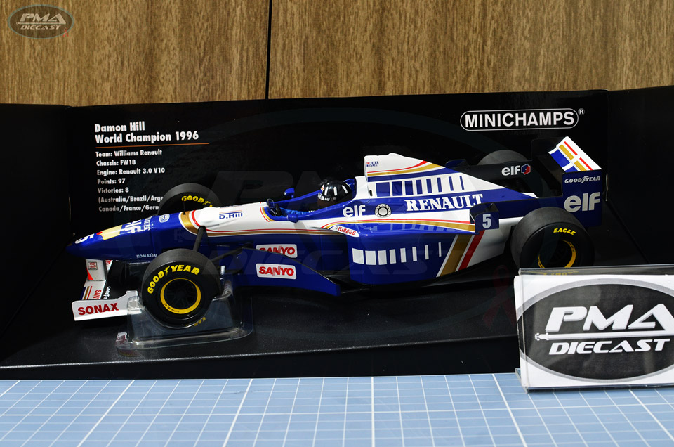 DAMON HILL 1996 WILLIAMS FW18 1:18
